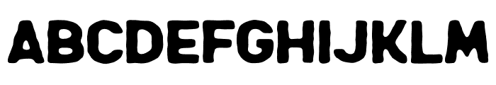 Wrecks Rough Expanded Font LOWERCASE