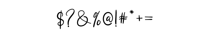 Writer Signature Font OTHER CHARS