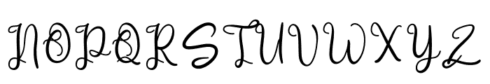 Writer Signature Font UPPERCASE
