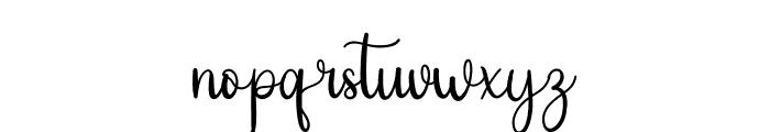 Writer Signature Font LOWERCASE
