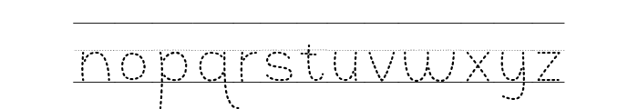 Writing Practice Dotted line with Guidelines Regular Dotted line with Guidelines Font LOWERCASE