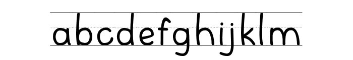 Writing Practice with Guidelines Regular with Guidelines Font LOWERCASE