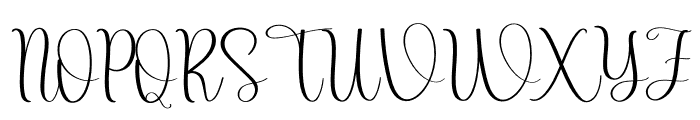 Writing Signature Font UPPERCASE