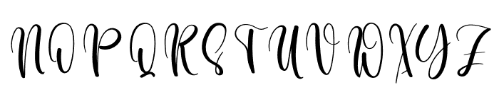 Writing Style Font UPPERCASE