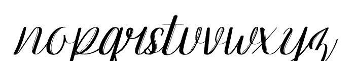 Writta Italic Font LOWERCASE