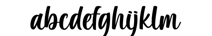 Written Birthday Font LOWERCASE