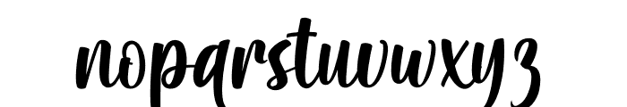 Written Birthday Font LOWERCASE