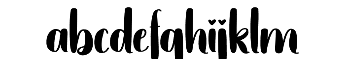 Writting Creative Font LOWERCASE