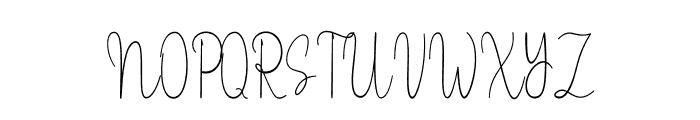 Writting Signatine Font UPPERCASE