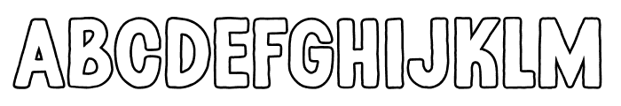 WtfHorseland-Outline Font LOWERCASE