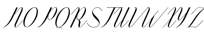 Wunderlust-Italic Font UPPERCASE