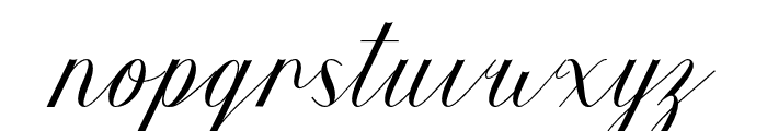 Wunderlust-Italic Font LOWERCASE
