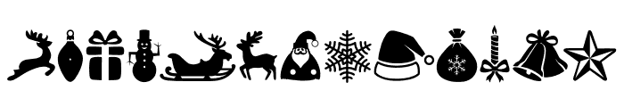 XMAS DESIGNS Font LOWERCASE