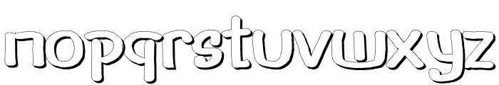 XSODUX3d-Bold Font LOWERCASE