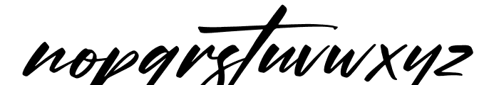 Xantegrode Signature Italic Font LOWERCASE