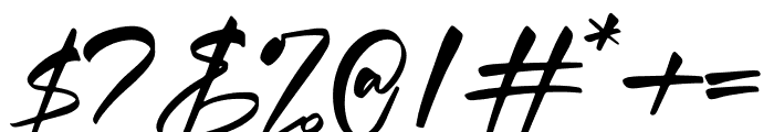 Xantegrode Signature Font OTHER CHARS