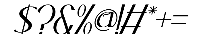 Xantuly Italic Font OTHER CHARS