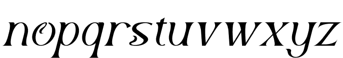 Xantuly Italic Font LOWERCASE