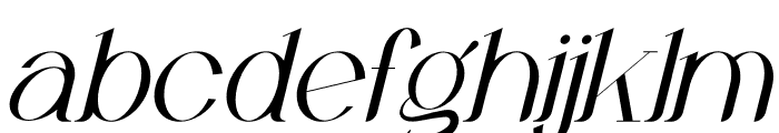Xarlloz Italic Font LOWERCASE