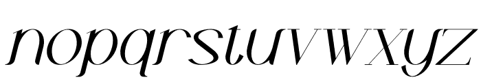 Xarlloz Italic Font LOWERCASE