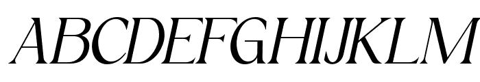 Xaviera Italic Font UPPERCASE