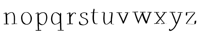 Xeimoniatiki liakada serif Font LOWERCASE