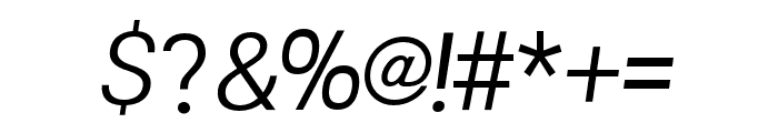 Xenon Nue Regular_Italic Font OTHER CHARS