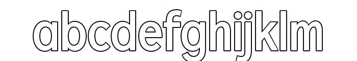 Xerifut Outline Font LOWERCASE