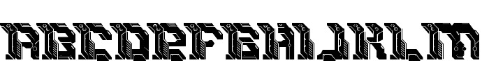 Xiborgs Font UPPERCASE