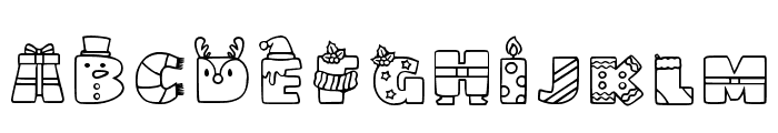 Xmas 1 Regular Font UPPERCASE