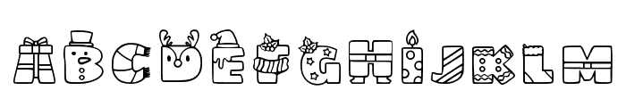 Xmas 1 Regular Font LOWERCASE