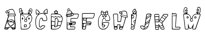 Xmas 4 Regular Font LOWERCASE