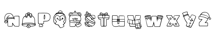 Xmas 6 Regular Font UPPERCASE