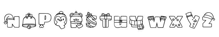 Xmas 6 Regular Font LOWERCASE