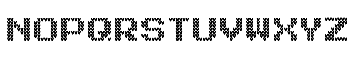 Xmas Knitted Font UPPERCASE