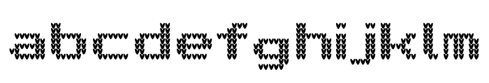 Xmas Knitted Font LOWERCASE