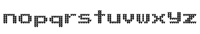 Xmas Knitted Font LOWERCASE
