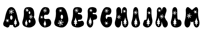 Xmas Lovely Basic Font UPPERCASE