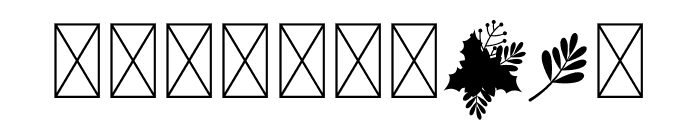 Xmas Monogram Font OTHER CHARS