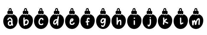 Xmas Night Solid Font LOWERCASE