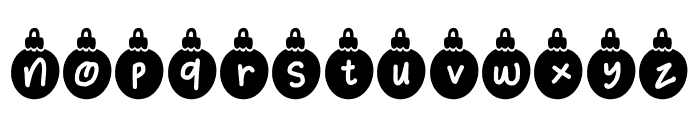 Xmas Night Solid Font LOWERCASE