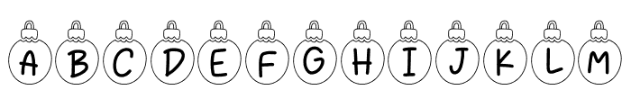 Xmas Night Font UPPERCASE