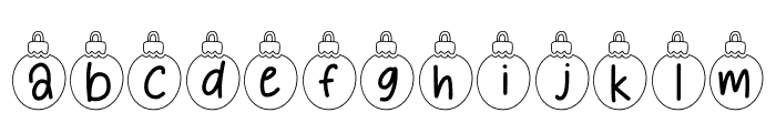 Xmas Night Font LOWERCASE