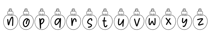 Xmas Night Font LOWERCASE