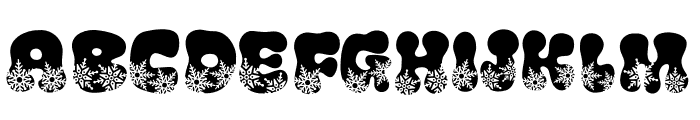 Xmas Snowflake Font UPPERCASE