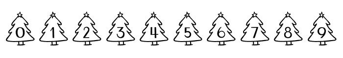 Xmas Tree Font OTHER CHARS