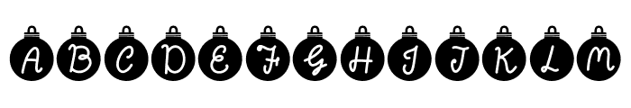 Xmas joy Font UPPERCASE