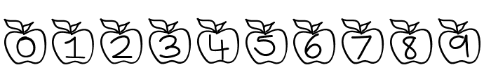 YBAlphaApples Font OTHER CHARS