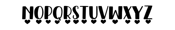 YOU ARE MY VALENTINE Font LOWERCASE