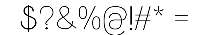 Yaahowu Light Font OTHER CHARS